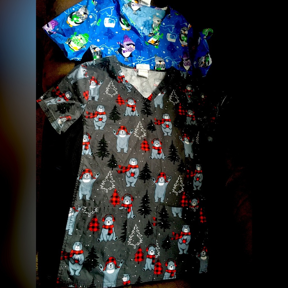 Winter scrub shirts